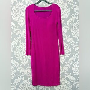 Popilush Square Neck Ribbed Shapewear Dress